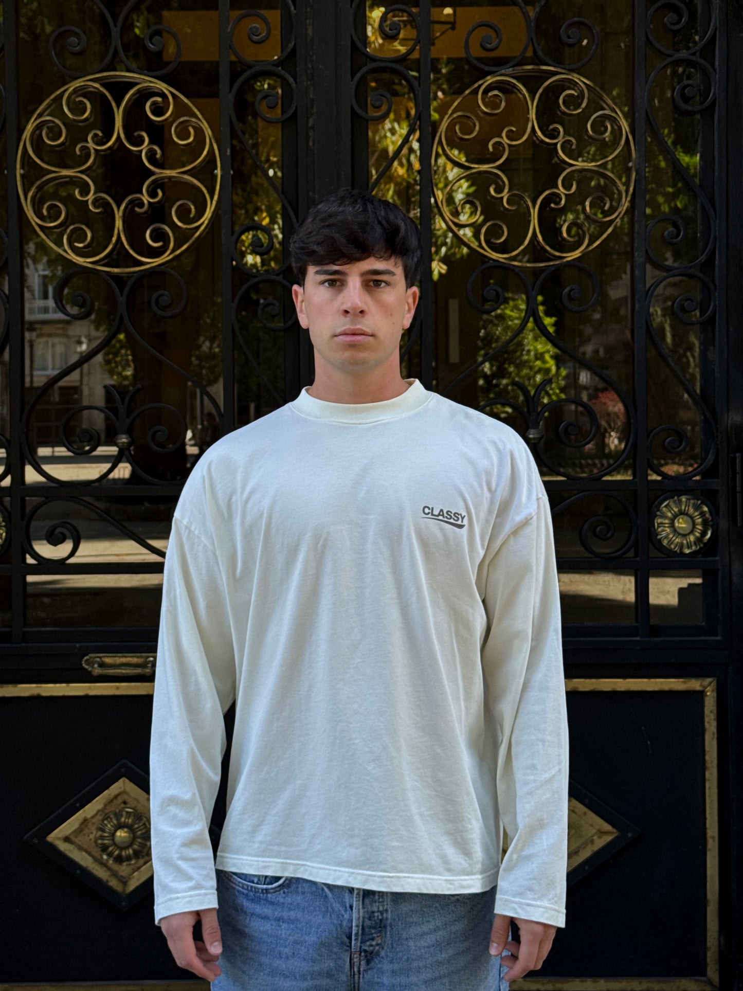 BEIGE LONG SLEEVE TEE