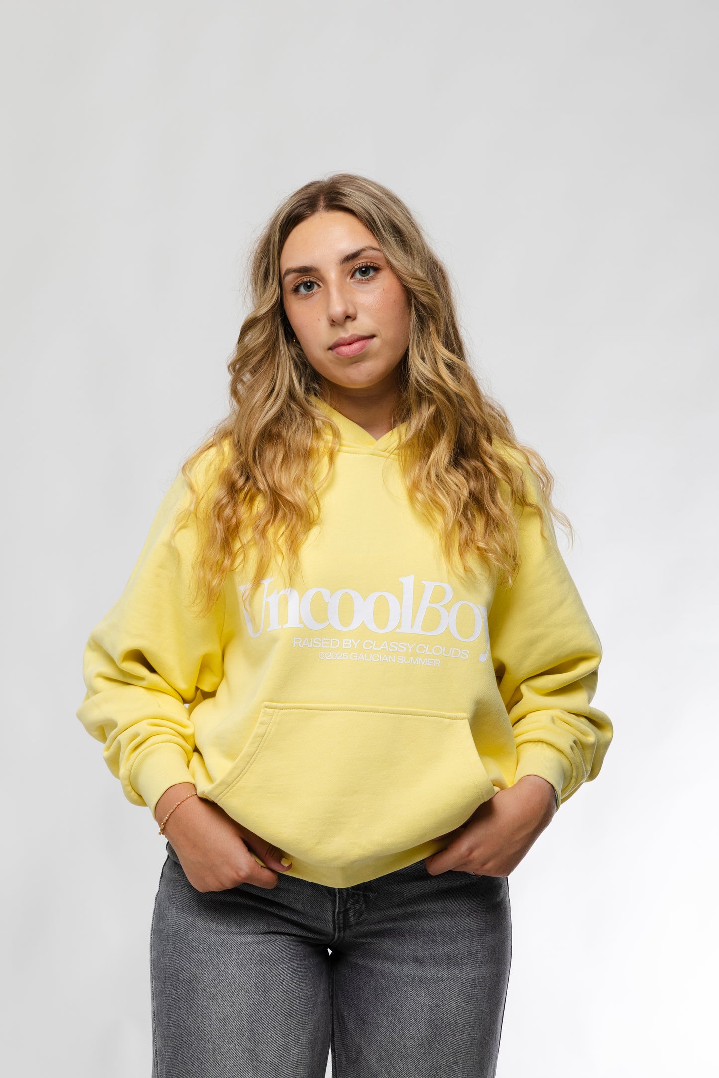 SUDADERA UNCOOLBOYS AMARILLA
